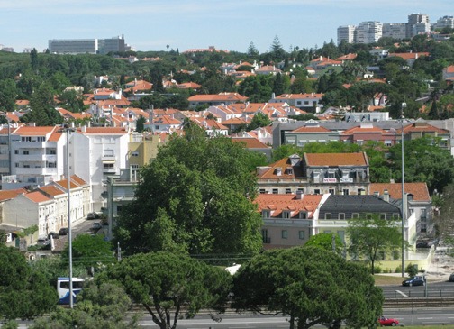 View of Lisbon from Torre Bel&eacute;m